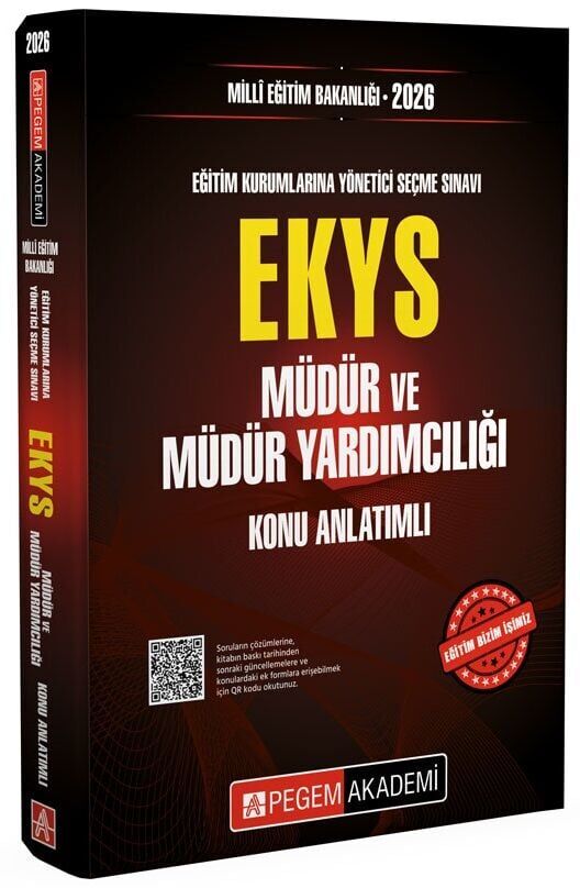 Pegem 2026 MEB EKYS Müdür ve Yardımcılığı Konu Anlatımlı Pegem Akademi Yayınları