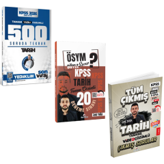 Yediiklim 2026 Kpss Tarih 500 Soruda Genel Tekrar Kampı & Dizgi KPSS Tarih Çıkmış Soru & KPSS Tarih Deneme Seti