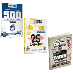 Yediiklim 2026 Kpss Tarih 500 Soruda Genel Tekrar Kampı & Dizgi KPSS Tarih Çıkmış Soru & KPSS Tarih Deneme Seti