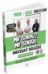Dizgi Kitap 2026 MEB AGS Mevzuat Bilgisi Ne Sordu Ne Sorar Tamamı Video Çözümlü Soru Bankası