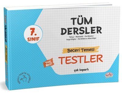 Editör Yayınevi 7. Sınıf Tüm Dersler Beceri Temelli Testler