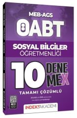İndeks Akademi 2025 ÖABT MEB-AGS Sosyal Bilgiler Öğretmenliği 10 DenemeX Çözümlü İndeks Akademi Yayınları