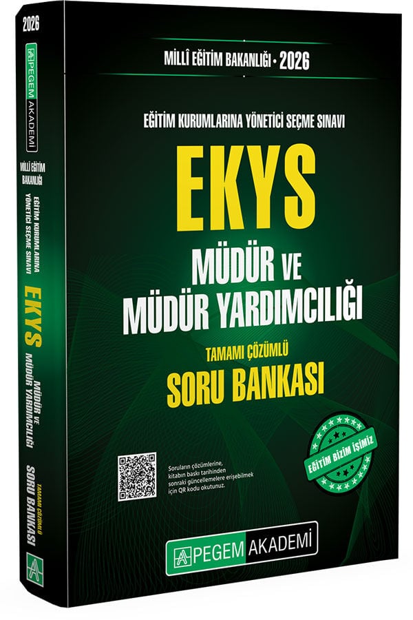 Pegem 2026 MEB EKYS Müdür ve Yardımcılığı Soru Bankası Pegem Akademi Yayınları