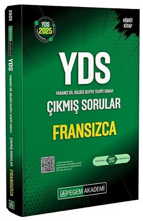 Pegem 2025 YDS Fransızca Çıkmış Sorular Çözümlü Pegem Yayınları