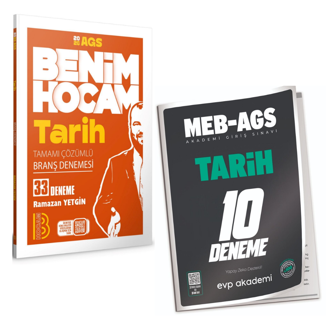 Benim Hocam 2026 MEB AGS Tarih 33 Branş Deneme & MEB-AGS Tarih 10 Deneme EVP Akademi Seti