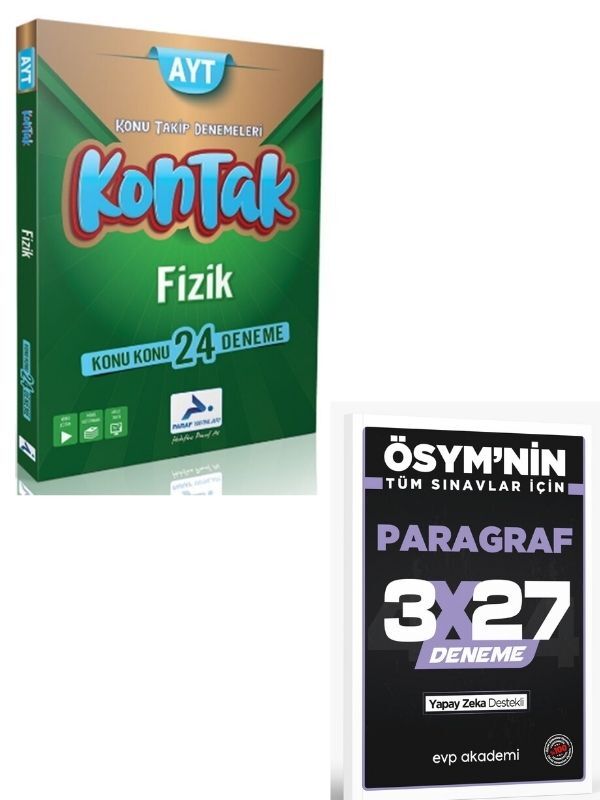 Paraf 2027 AYT Fizik Kontak Konu Takip Denemeleri+ EVP Akademi Paragraf