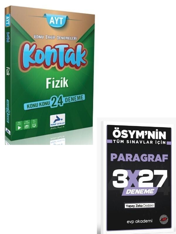 Paraf 2027 AYT Fizik Kontak Konu Takip Denemeleri+ EVP Akademi Paragraf