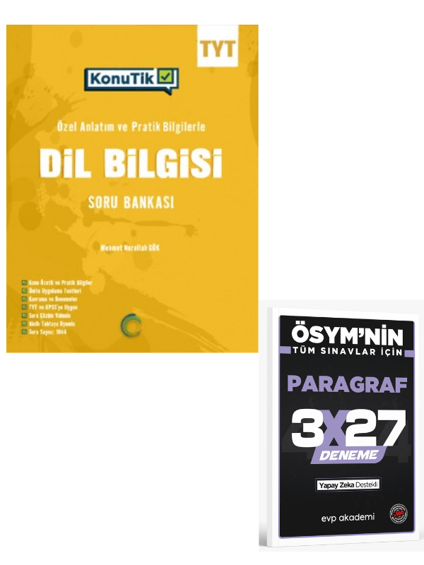Okyanus 2027 Tyt KonuTik Dil Bilgisi Soru Bankası+  EVP Akademi Paragraf