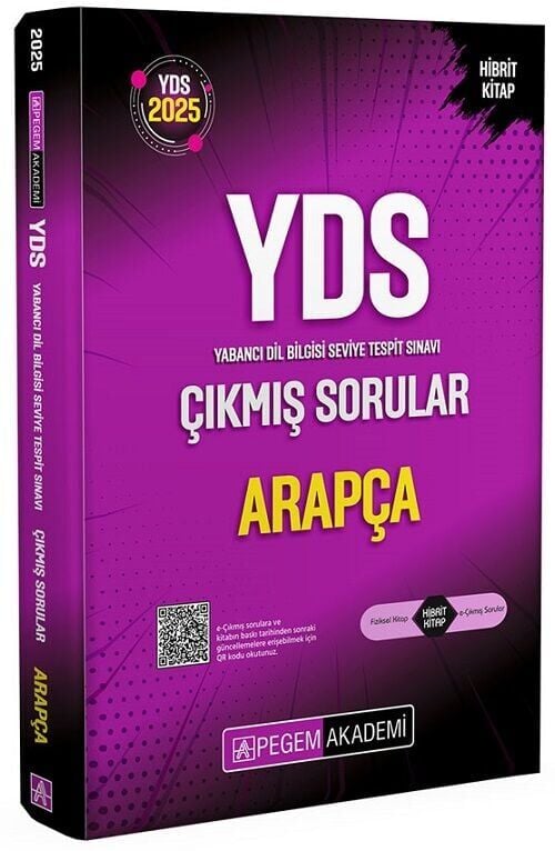 Pegem 2025 YDS Arapça Çıkmış Sorular Çözümlü Pegem Yayınları