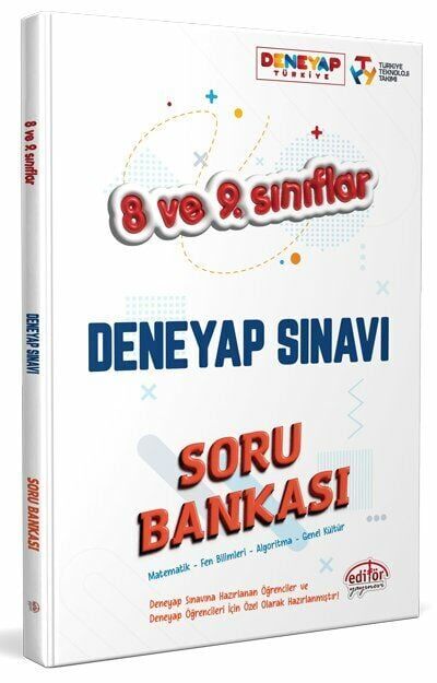 Editör Yayınevi 8-9. Sınıf Deneyap Soru Bankası