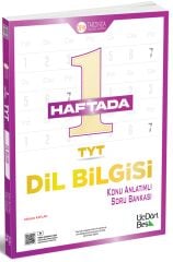 ÜçDörtBeş Yayınları TYT 1 Haftada Dil Bilgisi Konu Anlatımlı Soru Bankası