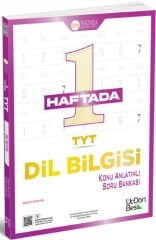 ÜçDörtBeş Yayınları TYT 1 Haftada Dil Bilgisi Konu Anlatımlı Soru Bankası