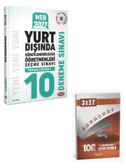 Data 2027 MEB Yurt Dışında Görevlendirilecek Öğretmenleri Seçme Sınavı Tamamı Çözümlü 10 Deneme Sınavı+Anla Kazan Paragraf Deneme