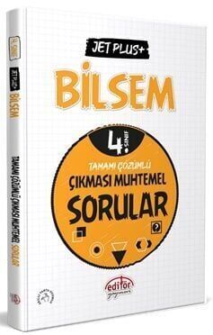 Editör Yayınları 4. Sınıf BİLSEM Hazırlık Jet Plus Çıkması Muhtemel Sorular