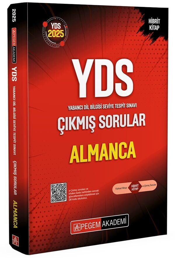 Pegem 2025 YDS Almanca Çıkmış Sorular Çözümlü Pegem Yayınları
