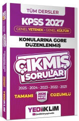 Yediiklim 2027 KPSS Genel Yetenek Genel Kültür Çıkmış Sorular Konularına Göre Çözümlü