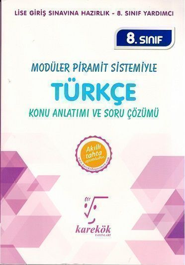 Karekök Yayınları 8. Sınıf Türkçe Konu Anlatımı ve Soru Çözümü