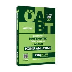 Yediiklim 2027 ÖABT MEB-AGS İlköğretim Matematik Öğretmenliği Analiz Konu Anlatımı