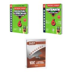 2027 Av 6. Sınıf Ders İşleme Kitabı Din Kültürü ve Ahlak Bilgisi + Matematik Konu + Ankapade 3'lü Set