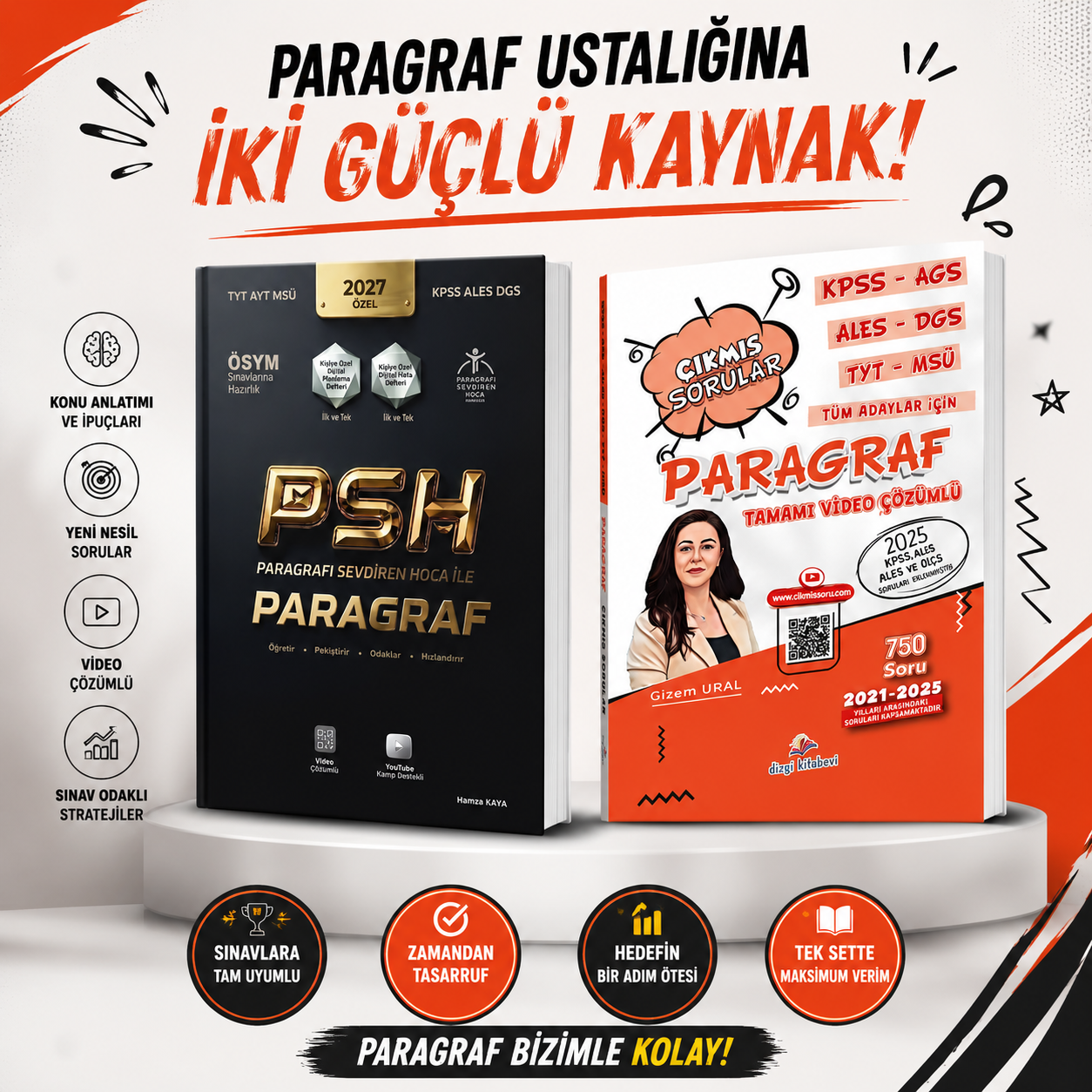 Paragrafı Sevdiren Hoca TYT AYT MSÜ KPSS ALES DGS Paragraf Soru Bankası & Paragraf Çıkmış Sorular Seti