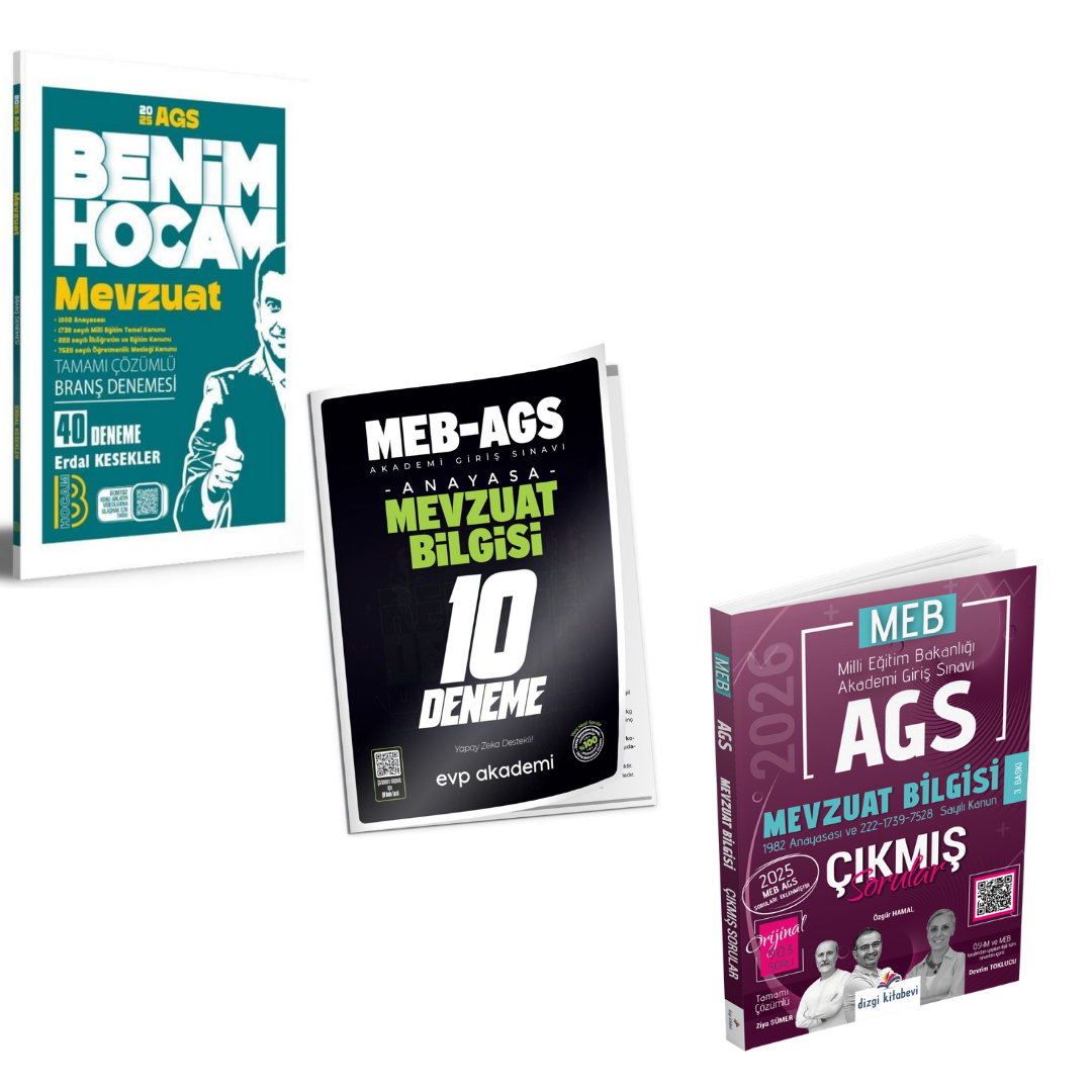 Benim Hocam 2026 MEB AGS Mevzuat 40 Branş Deneme & Dizgi Kitap MEB AGS Mevzuat Çıkmış Sorular Seti