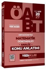 Yediiklim 2027 ÖABT MEB-AGS Lise Ortaöğretim Matematik Öğretmenliği Analiz Konu Anlatımı