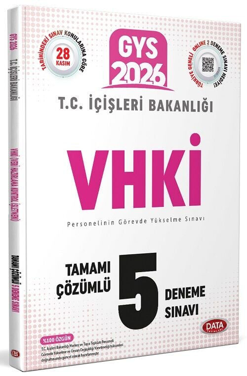 Data 2026 GYS İçişleri Bakanlığı VHKİ 5 Deneme Çözümlü Görevde Yükselme Data Yayınları