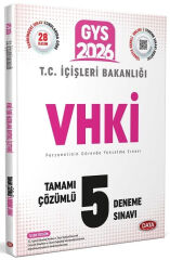 Data 2026 GYS İçişleri Bakanlığı VHKİ 5 Deneme Çözümlü Görevde Yükselme Data Yayınları