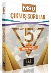 IQ Yayınları MSÜ Çıkmış Sorular Son 5 Yıl Tıpkı Basım IQ Yayınları