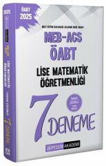 Pegem 2025 ÖABT MEB-AGS Lise Matematik 7 Deneme Çözümlü Pegem Yayınları