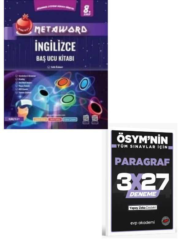 NARTEST 2027 8. SINIF İNGİLİZCE BAŞ UCU KİTABI+ EVP Akademi Paragraf