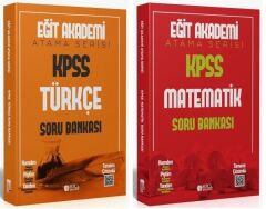 Eğit Akademi 2026 KPSS Türkçe + Matematik Atama Serisi Soru Bankası 2 li Set Eğit Akademi