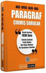Pegem 2026 KPSS MEB-AGS ALES DGS Paragraf Çıkmış Sorular Çözümlü Pegem Akademi Yayınları