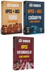 Eğit Akademi 2026 KPSS Tarih + Coğrafya + Vatandaşlık Atama Serisi Soru Bankası 3 lü Set Eğit Akademi