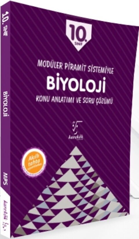Karekök Yayınları 10. Sınıf Modüler Piramit Sistemiyle Biyoloji Konu Anlatımı ve Soru Çözümü