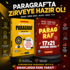 Pegem Ezberbozan Paragraf Soru Bankası & KPSS MEB AGS ALES DGS TYT Paragraf Deneme EVP Akademi Seti