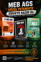 İndeks 2026 MEB-AGS Sözel Yetenek 20 Deneme & Dizgi Kitap AGS Sözel Yetenek Çıkmış Soru & EVP Akademi AGS Sözel Yetenek Deneme Seti
