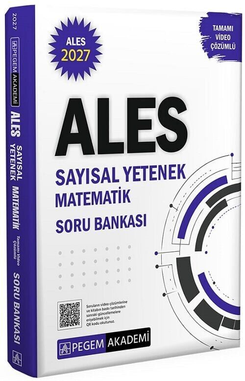 Pegem 2027 ALES Sayısal Yetenek Matematik Soru Bankası Çözümlü Pegem Akademi Yayınları