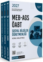Pegem 2027 ÖABT MEB-AGS Sosyal Bilgiler Öğretmenliği Konu Anlatımlı Modüler Set Pegem Akademi Yayınları