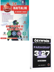 NARTEST 2027 8. SINIF HAFTALIK DİN KÜLTÜRÜ VE AHLAK BİLGİSİ DENEMELERİ+ EVP Akademi Paragraf