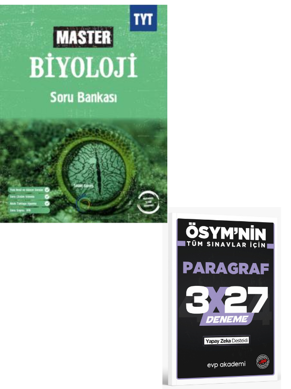 Okyanus 2027 TYT Biyoloji Master Soru Bankası+ EVP Akademi Paragraf