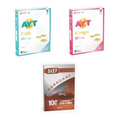 2027 ÜçDörtBeş AYT Fizik + Kimya Soru + anla kazan paragraf deneme 3'lü Set