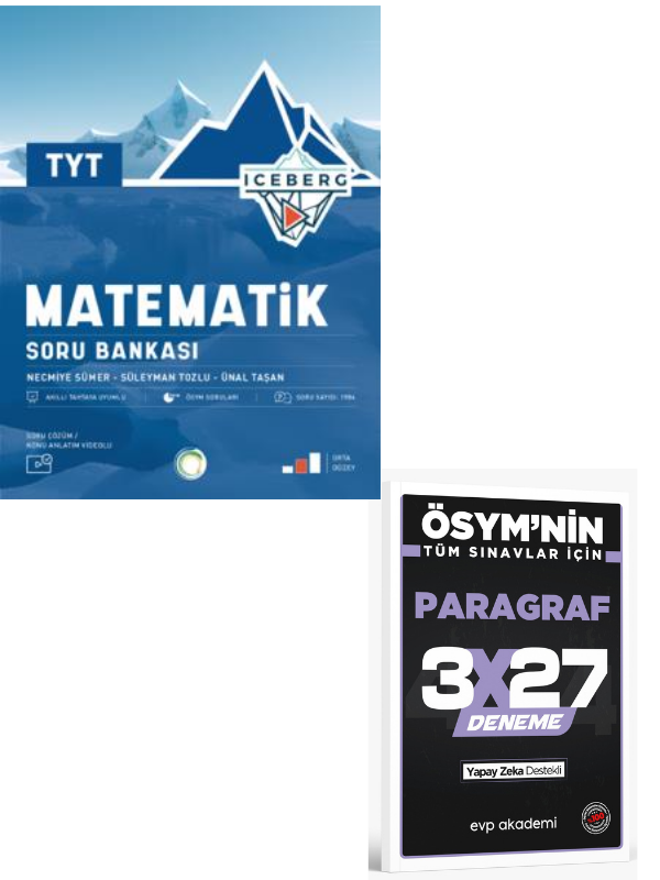 Okyanus 2027 TYT Matematik Iceberg Soru Bankası+ EVP Akademi Paragraf