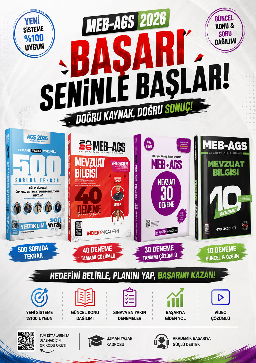 Yediiklim 500 Soruda Eğitim Bilimleri Türk Milli Eğitim Sistemi Mevzuat & Mevzuat Deneme Süper Set