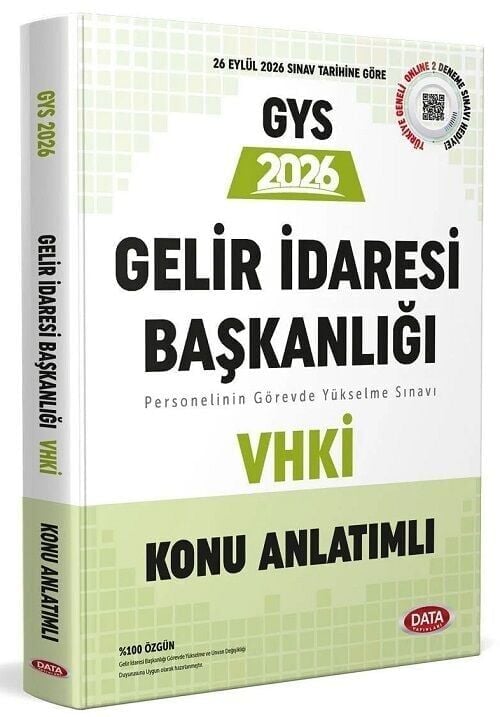 Data 2026 GYS Gelir İdaresi Başkanlığı VHKİ Konu Anlatımı Görevde Yükselme Data Yayınları