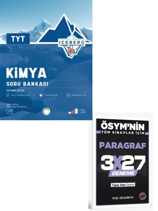 Okyanus 2027 TYT Kimya Iceberg Soru Bankası+ EVP Akademi Paragraf