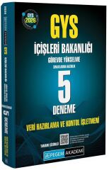 Pegem 2026 GYS İçişleri Bakanlığı Veri Hazırlama ve Kontrol İşletmeni 5 Deneme Çözümlü Görevde Yükselme Pegem Akademi Yayınları