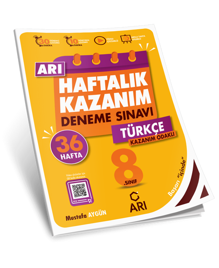 Arı Yayıncılık 8 Sınıf Haftalık Kazanım Türkçe Deneme Sınavı