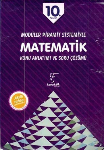 Karekök Yayınları 10. Sınıf Modüler Piramit Sistemiyle Matematik Konu Anlatımı ve Soru Bankası