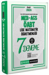 Pegem 2026 ÖABT MEB-AGS Lise Matematik Öğretmenliği 7 Deneme Çözümlü Pegem Akademi Yayınları